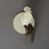 Totem Kratzbaum für Katzen von Hoopo | elfenbein-weiss