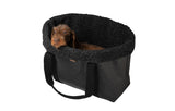 DuePuntoOtto Hundetasche Dorothea charcoal schwarz mit Hund