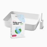 Hoopo® Poh Katzenklo | Weiss