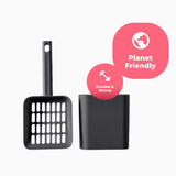 Hoop Katzenklo Poh in grau Schaufel