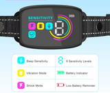 Hundetraining Halsband – 8 Stufen Empfindlichkeit Vibration Schockmodus