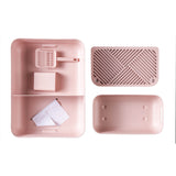 Hoopo Dome nachhaltiges Designer Katzenklo Pink