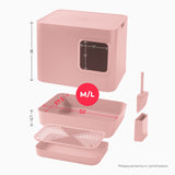 Hoopo® Dome Plus nachhaltiges Katzenklo | Pink