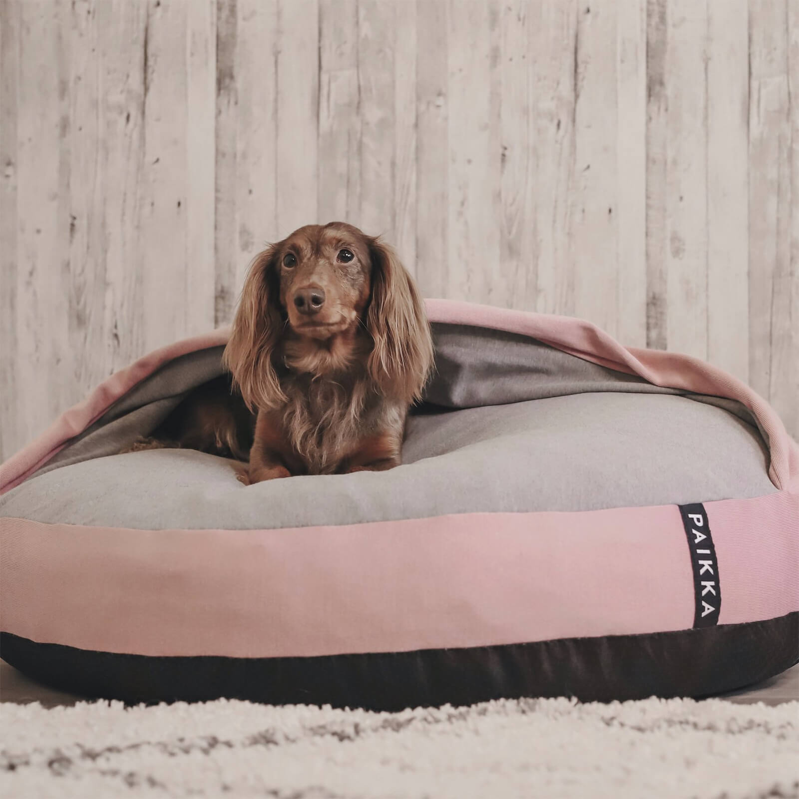 PAIKKA Hundebett Recovery Burrow Bed | Pink