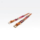 Buddy Hundehalsband Peruvian Indian Blau und Rot