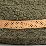 Ledergriff am Fulvio Hundekissen von DuePuntoOtto