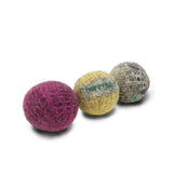 Herz & Hund Ball aus natürlichem Wollfilz | Pink