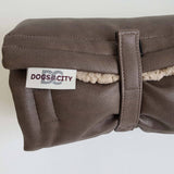 DOGS in the CITY Reisematte Saddle für Hunde | Braun | Teddy