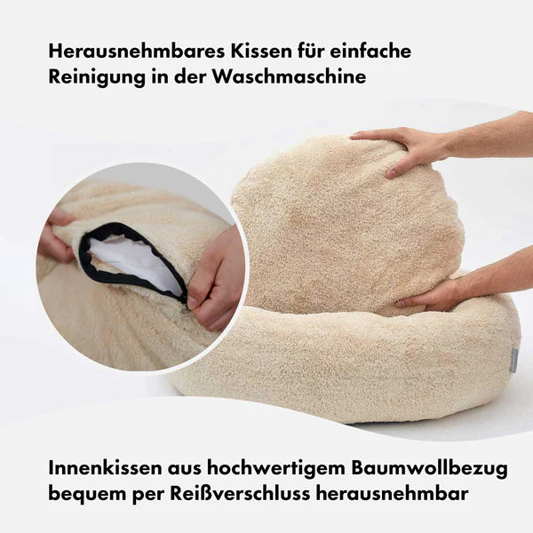 William Walker Hundekissen Comfy Kuschelnest Creme-Beige