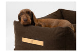 DuePuntoOtto Hundebett Chocolate braun mit Hund