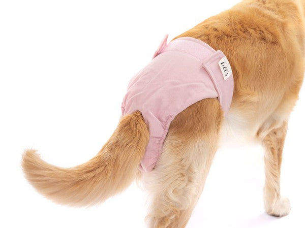 Lills Läufigkeitshöschen rosa mit Hund