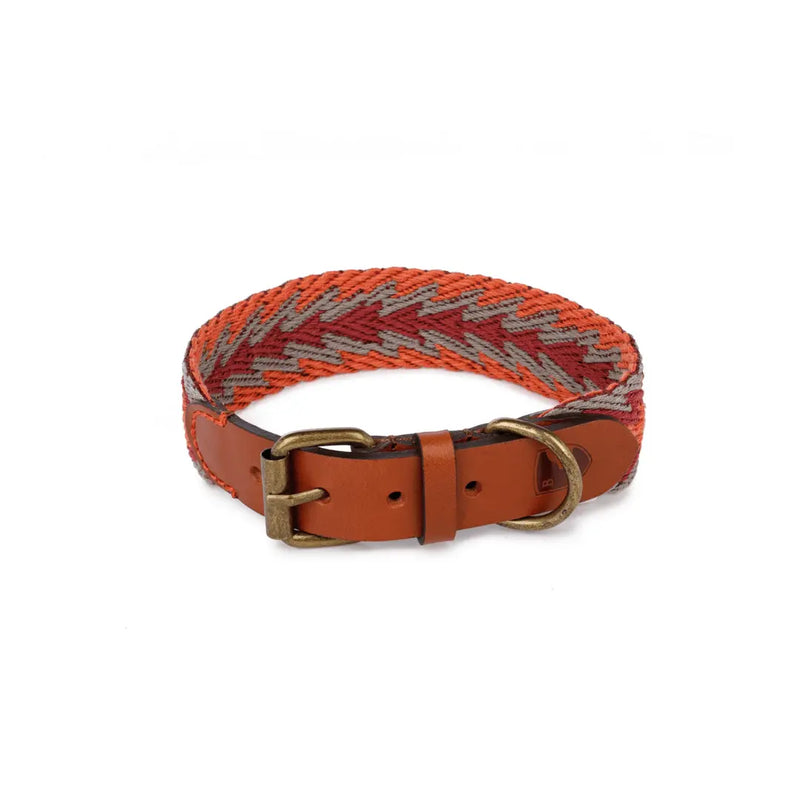 Buddys Hundehalsband Peruvian Arrow Orange