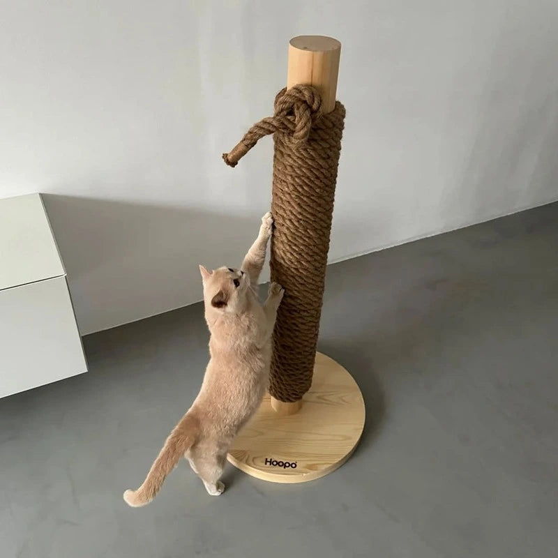 Totem Kratzbaum von Hoopo beige für Katzen