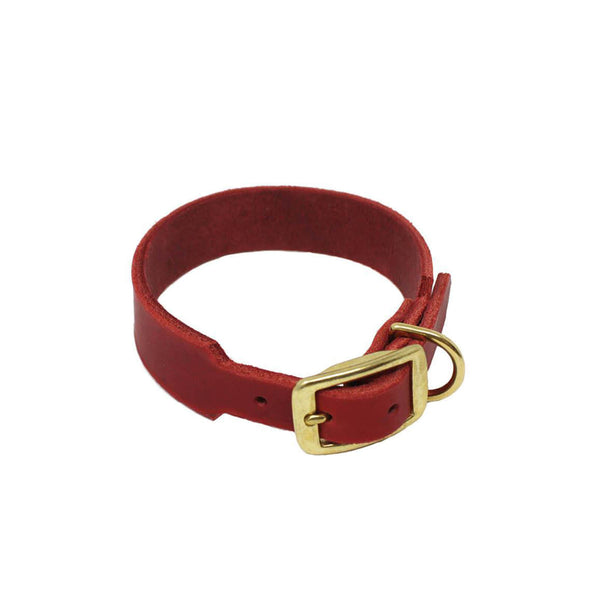 Naturahund Nachhaltiges Fettleder Halsband Breit