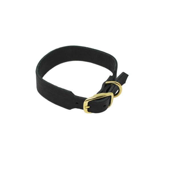 Naturahund Nachhaltiges Fettleder Halsband Breit