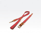 Buddys Hundehalsband Peruvian Arrow Orange mit passender Leine