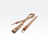 Nachhaltige Hundeleine Peruvian von Buddys Braun mit passendem Halsband