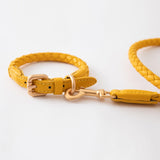 duepuntoOtto Hundehalsband aus Leder Ferdinando | Tuscan Yellow