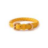 duepuntoOtto Hundehalsband aus Leder Ferdinando | Tuscan Yellow