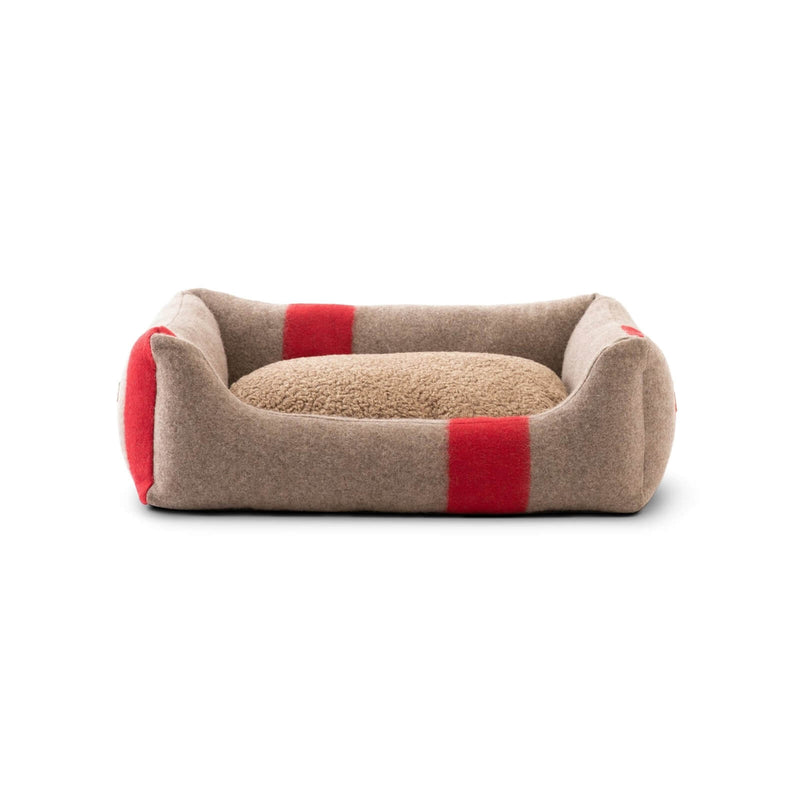 DuePuntoOtto Hundebett Henri | Natur Rot