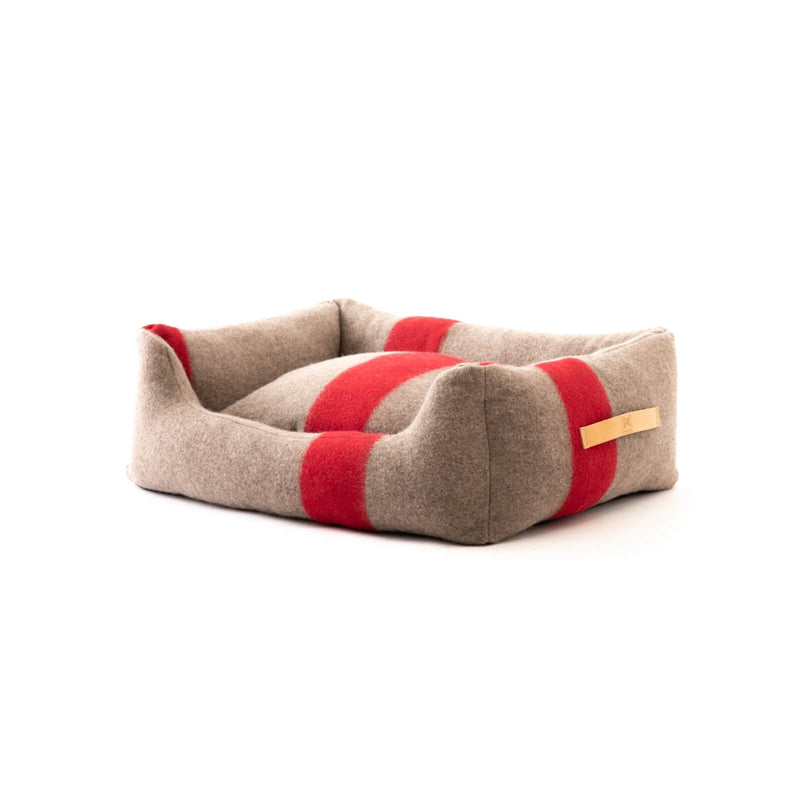 DuePuntoOtto Hundebett Henri | Natur Rot