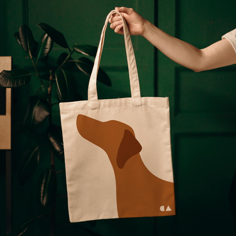 Nachhaltige Stofftasche mit Hundemotiv