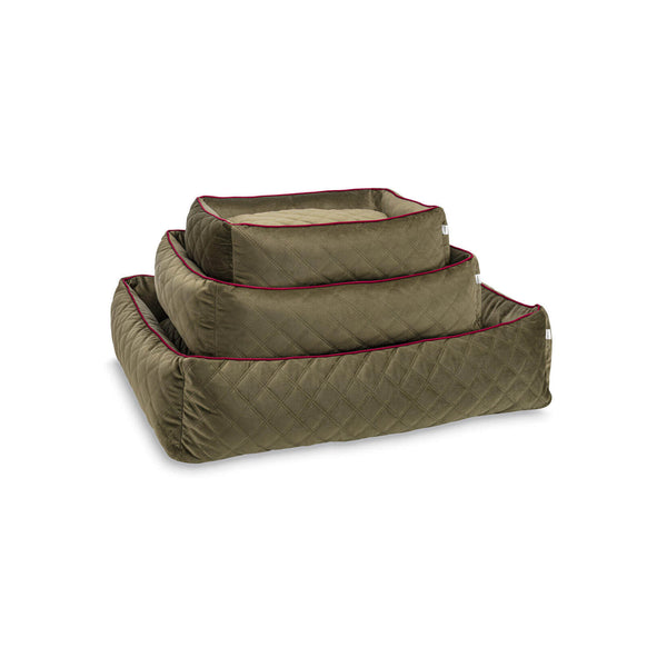 LABONI Classic Hundebett | Kollektion OXFORD | Olive