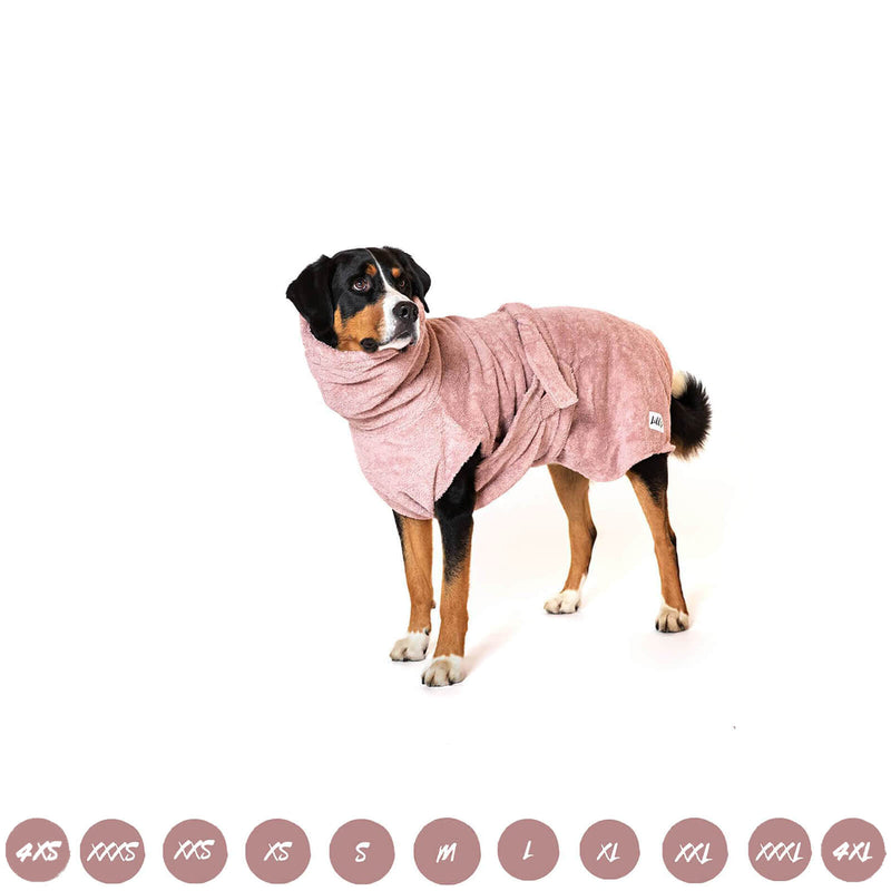 Lill's Hundebademantel Pink Berry