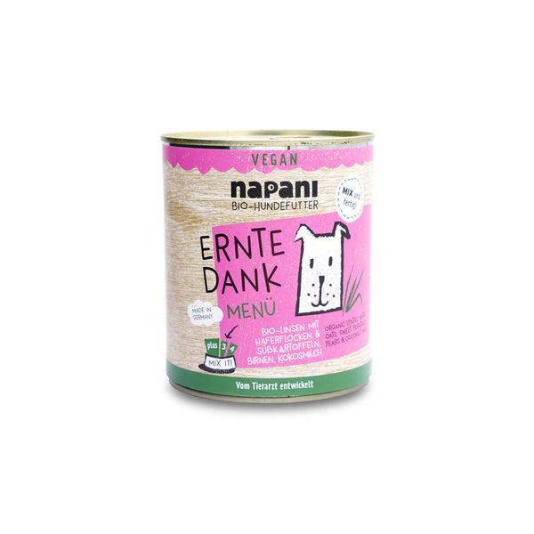 Napani Bio-Hundefutter Ernte Dank | Vegan