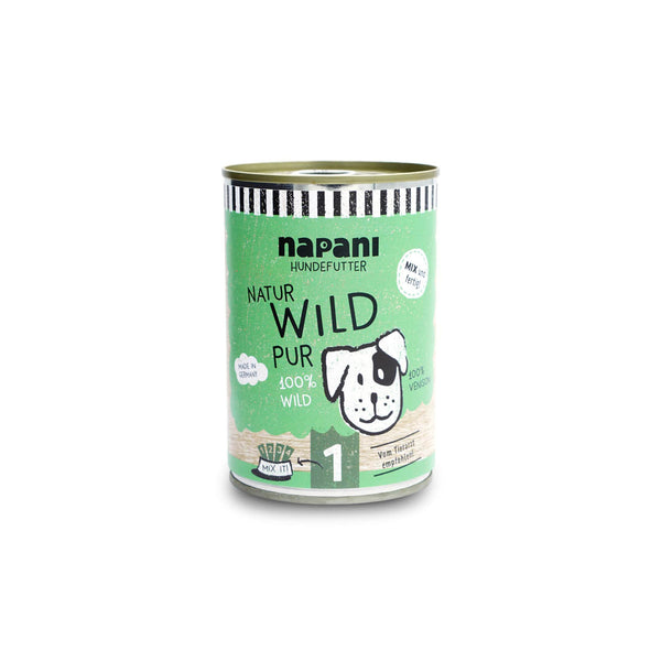 Napani Bio-Hundefutter Wild pur