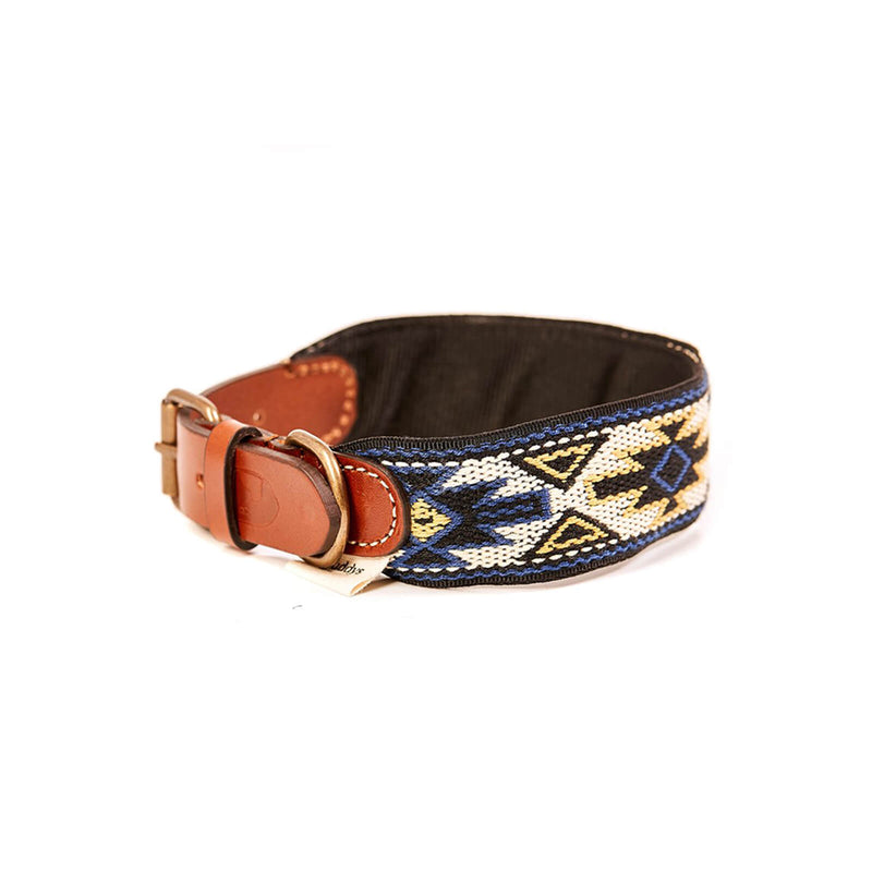 Buddys Hundehalsband Peyote Blau